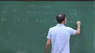 Doctorate program: Functional Analysis - Lecture 8: Zorn's lemma
