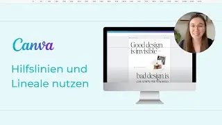 Canva Hilfslinien & Lineale für Insta Post nutzen | Schneller Instagram Posts erstellen Tutorial