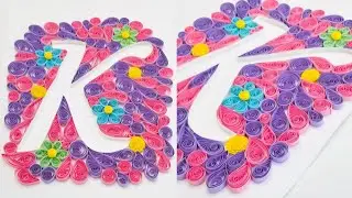 Paper Quilled Letter 'K' Tutorial | Crafting the Perfect 'K' in Paper Quilling