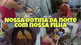 NOSSA ROTINA DA NOITE] FIZ CANJA + DEI BANHO EM SARAH 🥰