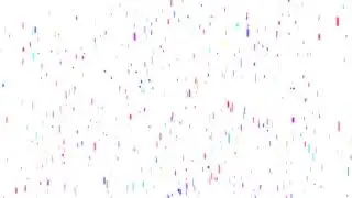 colorful confetti falling in white screen background video effects