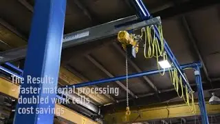 Brunswick Steel Overhead Workstation Crane Relocation - Case Study