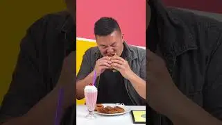 His job is eating…