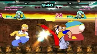 Cheap Homer simpson & Eric Cartman VS Roger Smith & Dee Wee Kaw MUGEN ¡¡battle¡¡ Request