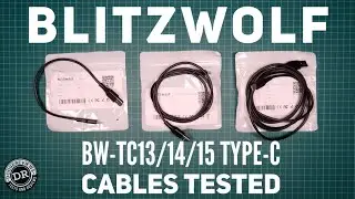 BlitzWolf BW-TC13/14/15 Type-C cables tested