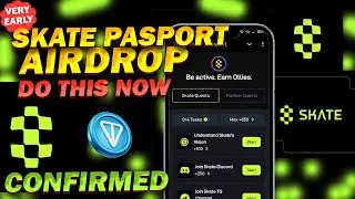 Skate Passport Airdrop CONFIRMED Earn Ollies TON Telegram