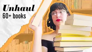 BOOK UNHAUL | Getting Rid of 60+ Books!