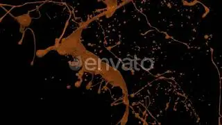 Orange Paint Splash | Stock Footage - Envato elements