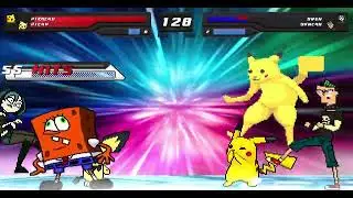 Mugen Request Pikachu, Pichu & Pikaman VS Arturo Mendoza, Gwen & Duncan