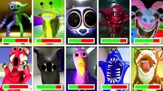 Garten of Banban 0,1,2,3,4,6,7,8 - All FINAL BOSSES and JUMPSCARES With HEALTHBARS