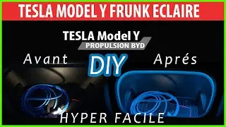 Illuminez votre frunk TESLA : Installation Facile d'une bande LED facilement