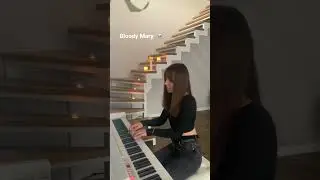 Bloody Mary piano cover ☠️ #bloodymary #piano #cover #кавер #wednesday