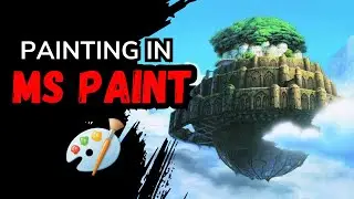 [MS PAINT] Castle in the Sky painting LIVE