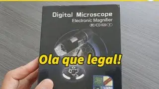 Microscópio eletrônico. Será que dá pra ver muita coisa?