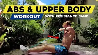 10 Minute ABS & UPPER BODY | Resistance Band Workout