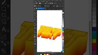 Text design in CorelDRAW | 3d text in CorelDRAW #youtuber #youtubeshorts