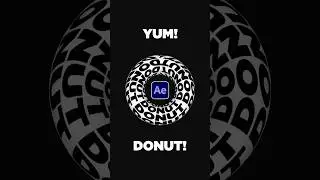 Create 3D Circular Kinetic Titles “Donut Title” in After Effects 