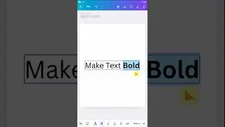 How to make text bold in Canva mobile 