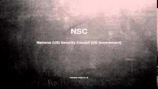What does NSC mean