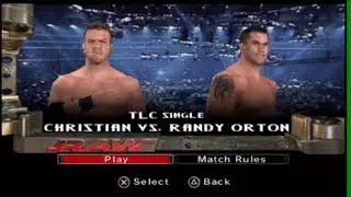 SvR 2006   Randy Orton Vs  Christian TLC (PSP).wmv
