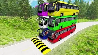 Cars vs Massive Speed Bumps #11/ BeamNG Drive/beamng drive/GTA 5