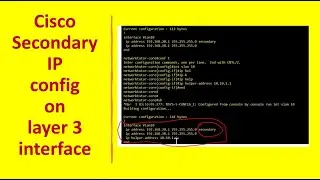 Cisco Secondary IP addresses configuration