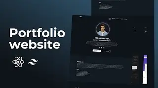 How to Build a Portfolio Using React.js and Tailwind CSS. 