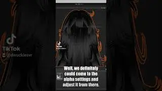 Fixing cutout hair for VRChat 