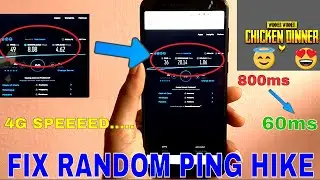 Increase 4G Data Download Speed| Reduce Ping & Lag In PUBG| LOCK JIO BAND | Get STABLE PING FOR PUBG