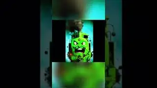 He looks very weird and Green