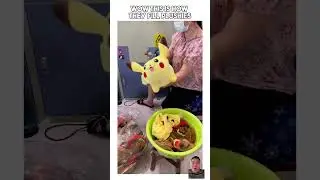 Check out how they fill up a plush toys pikachu bolster pillow! #finds #pillow #pikachu #pokemon