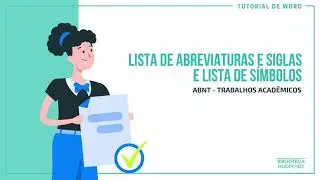 Lista de abreviaturas siglas e símbolos