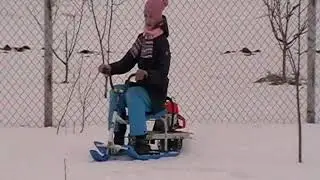 снегокат с мотором от бензопилы