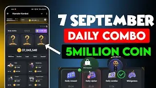 Hamster Kombat Daily Combo 7 September 2024 | today daily combo hamster kombat 7 september | Combo