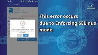 Unable to create symlink for Dex | Fix Apps2SD error | Set SELinux to Permissive