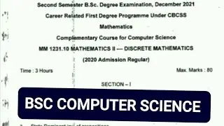 BSC COMPUTER SCIENCE 2019 TO 2023