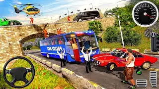 Police Prisoner Transport Bus Driver - Indian Cop Ultimate Bus Simulator: Android Gameplay