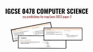 My prediction for the May/June 2024 Paper 2 | IGCSE Computer Science