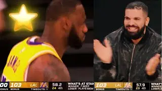 LeBron James Hits Game-Winner On Stephen Curry To Win The Game & Drake Likes It! [2021 NBA Play-In]