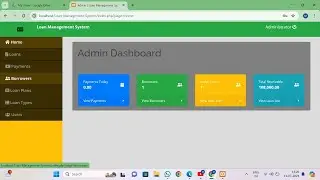 Loan-Management-System || dbms mini project || sql project