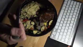 ASMR - MEAT AND POTATOES EATING SOUNDS