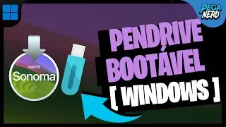 💥Fazendo NOVO PENDRIVER BOOTÁVEL 👉 macOS 14 SONOMA via WINDOWS 100% FUNCICIONAL ✅