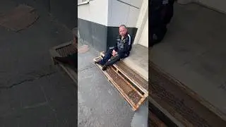 видимо человек устал после работы, решил отдохнуть