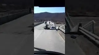 Романовка рухнул мост с автомобилем