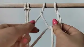 Tanuljunk együtt makramézni! Macrame Kezdőcsomó készítés/ Macrame Beginner knot making