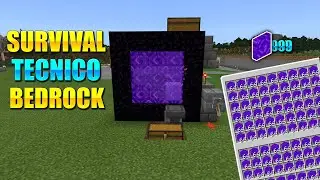 GRANJA DE PORTALES MASIVA || SURVIVAL TECNICO BEDROCK (TuBeRaCraft) CAP 6 - DevolCraft