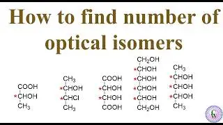How to calculate number of optical isomers