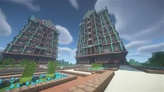 Meenakshi Temple from Civilization VI but in Minecraft