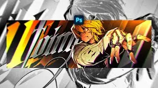 PS Tutorial - Simple Anime Twitter Banner - Photoshop Touch