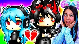 A Vampire In An All Demon School! 🩸 Gacha Life Mini Movie Love Story Reaction